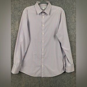 Mizzen+Main Men Large Trim Performance Menswear long sleeve button‎ down shirt